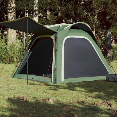 4-personers campingtelt med quick-release - grøn