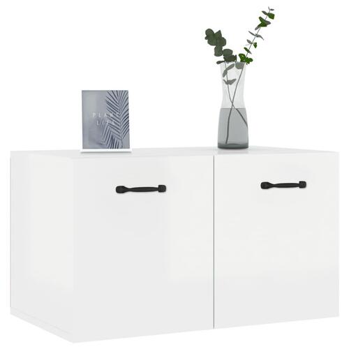 Vægskab 60x36,5x35 cm konstrueret træ hvid højglans