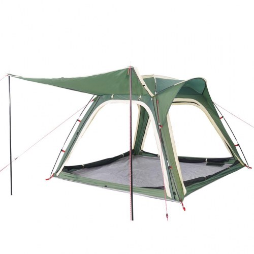 4-personers campingtelt med quick-release - grøn