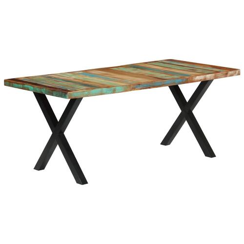 Spisebord 180 x 90 x 76 cm massivt genanvendt træ