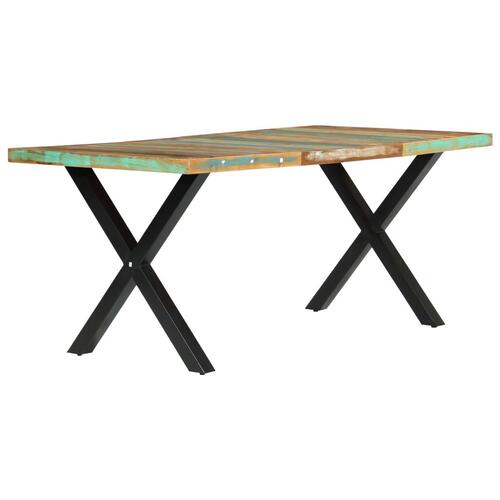 Spisebord 180 x 90 x 76 cm massivt genanvendt træ