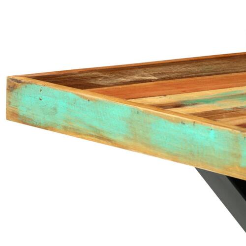 Spisebord 180 x 90 x 76 cm massivt genanvendt træ