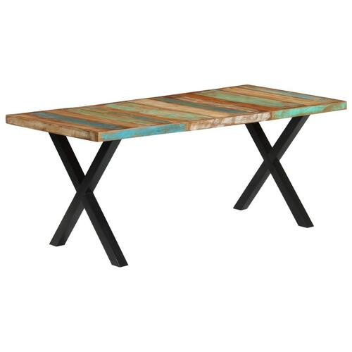 Spisebord 180 x 90 x 76 cm massivt genanvendt træ