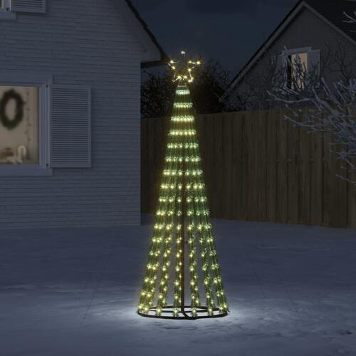 Lysende juletræ 275 LED'er 180 cm varmt hvidt lys
