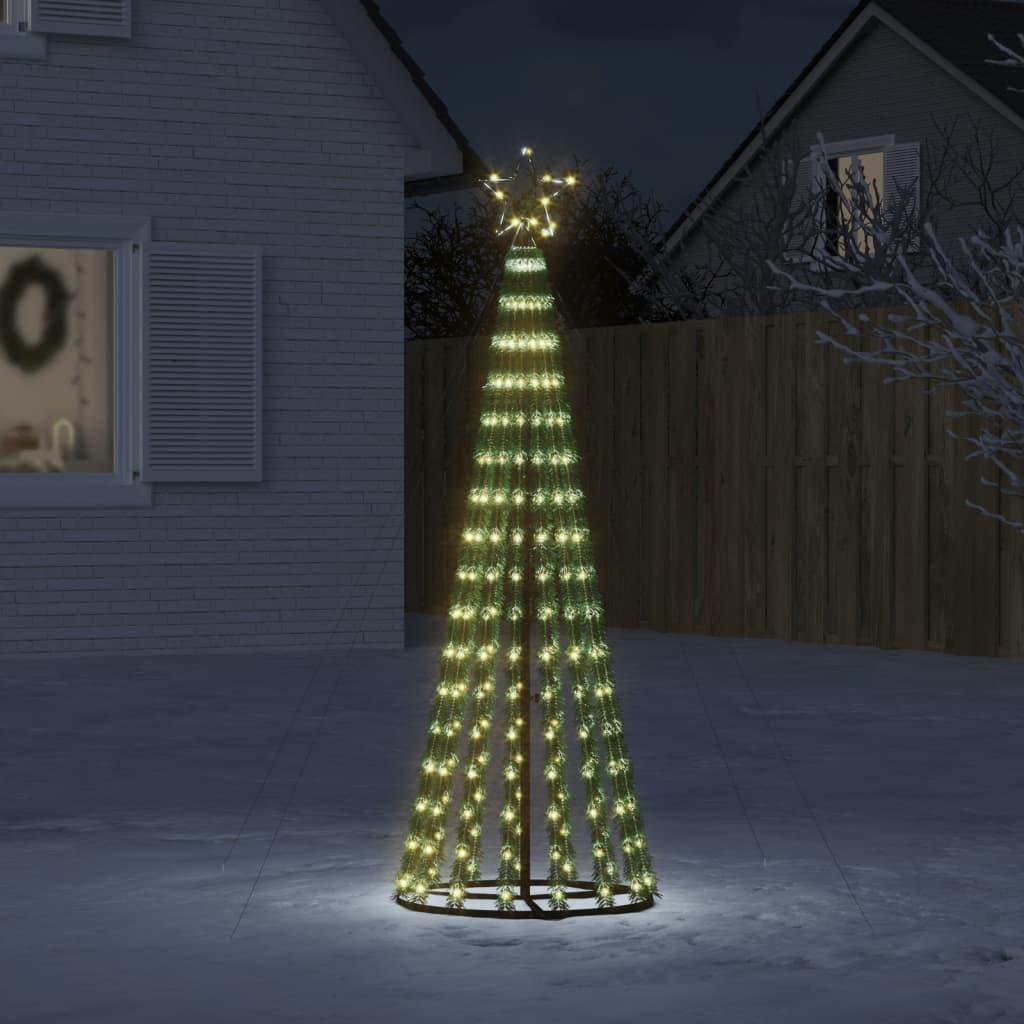 Lysende juletræ 275 LED'er 180 cm varmt hvidt lys