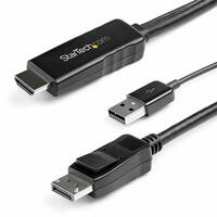 Display Port til HDMI/VGA adapter Startech HD2DPMM2M (2 m) Sort