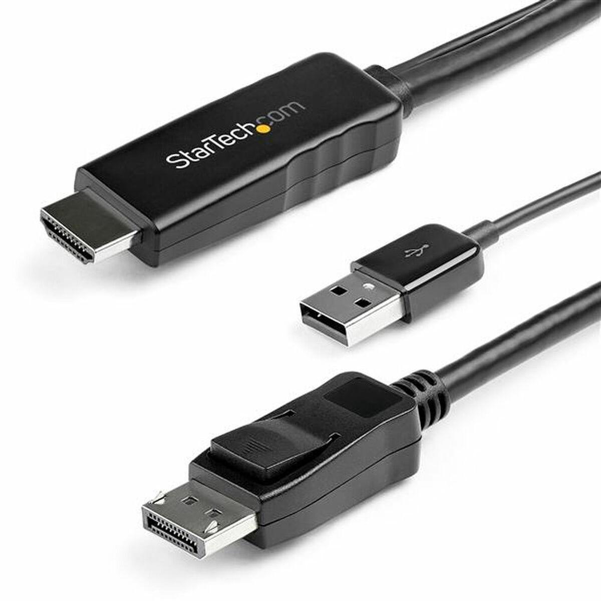 Display Port til HDMI/VGA adapter Startech HD2DPMM2M (2 m) Sort