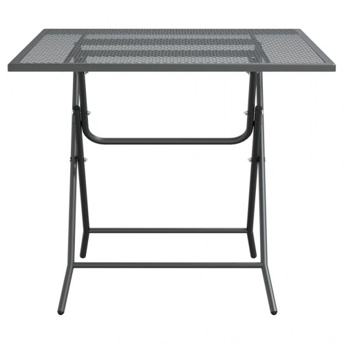 Havebord 80 × 80 × 72 cm i strækmetalnet - antracitgrå