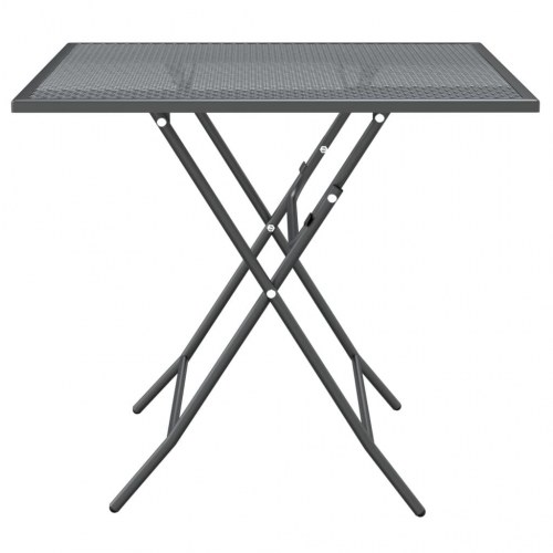 Havebord 80 × 80 × 72 cm i strækmetalnet - antracitgrå