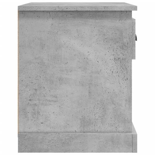 Sengeborde 2 stk. 39x39x47,5 cm konstrueret træ betongrå