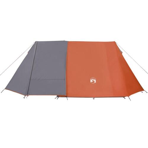 3-personers campingtelt vandafvisende grå og orange