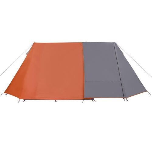 3-personers campingtelt vandafvisende grå og orange