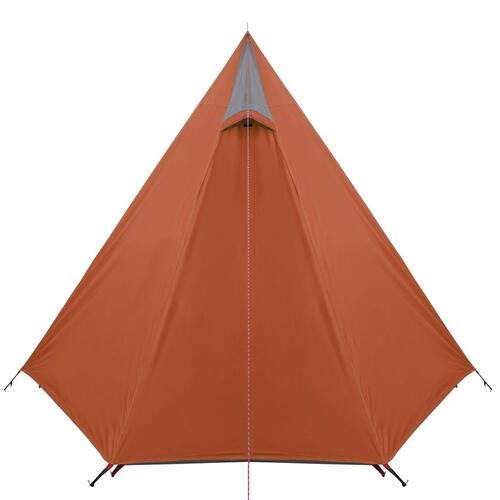 3-personers campingtelt vandafvisende grå og orange