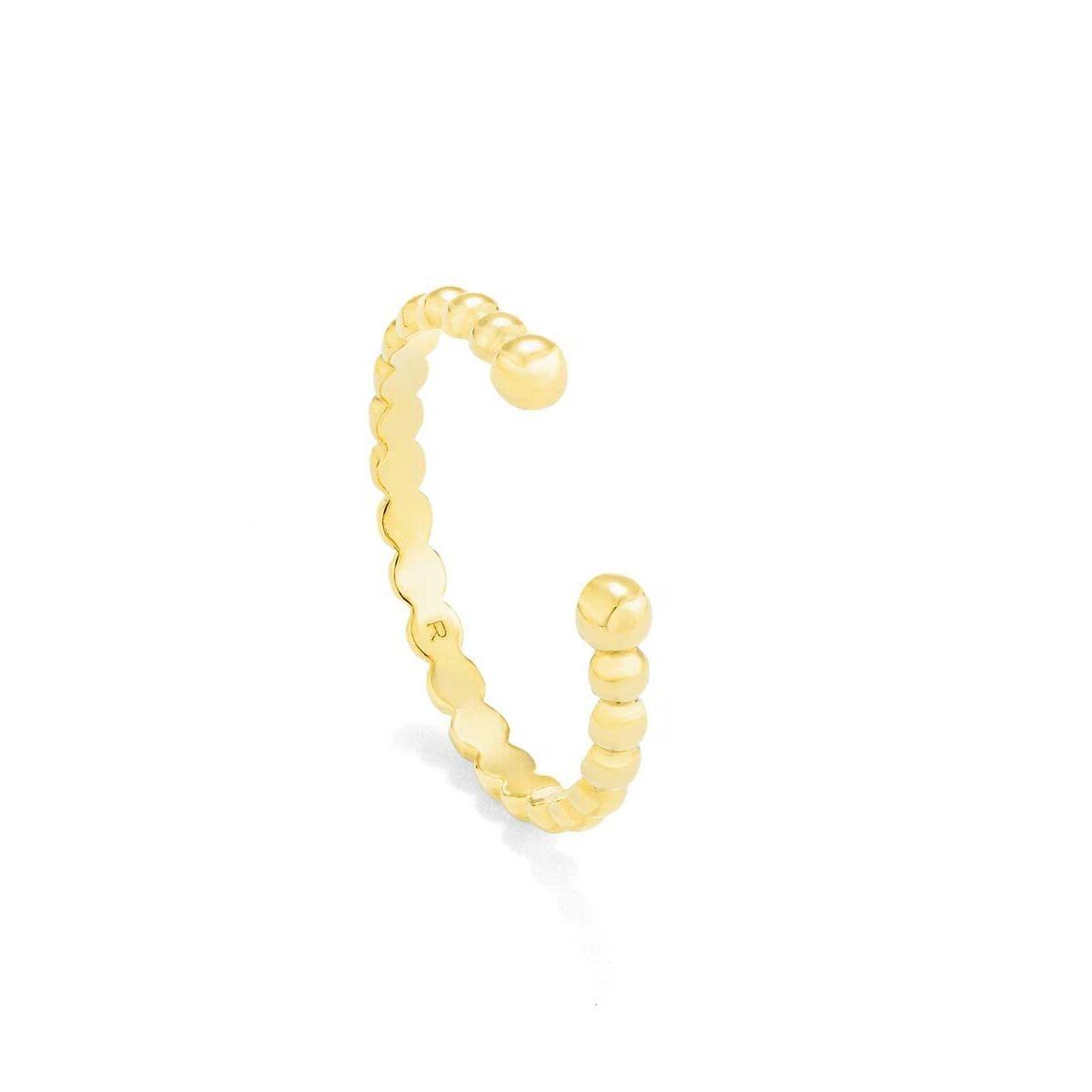 Radiant dame-ring i rustfrit stål, gylden - str. 16