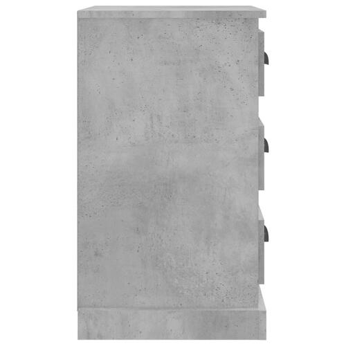 Sengebord 39x39x67 cm konstrueret træ betongrå