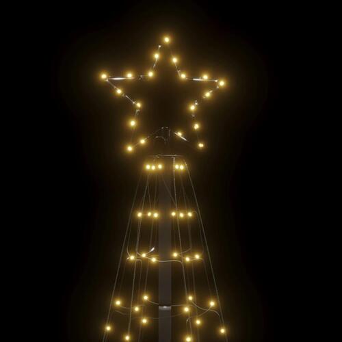 Lysende juletræ med spyd 220 LED'er 180 cm varmt hvidt lys