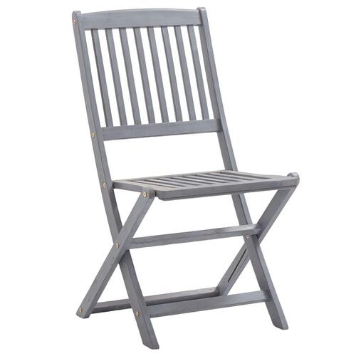 Foldbare havestole 8 stk. massivt akacietræ