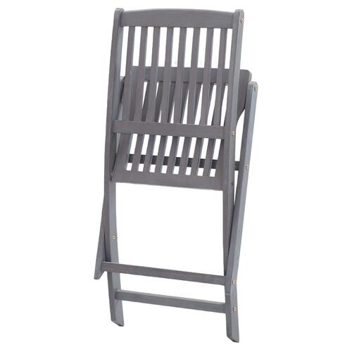 Foldbare havestole 8 stk. massivt akacietræ
