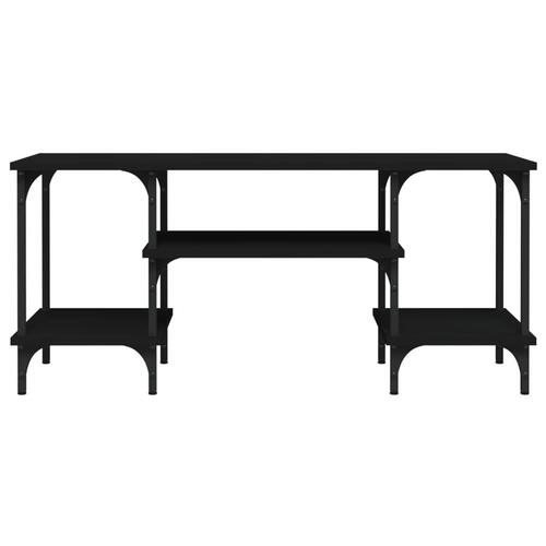 Tv-bord 102x35x45,5 cm konstrueret træ sort