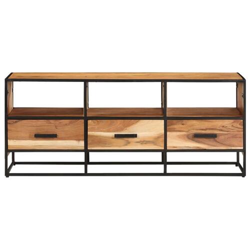 Tv-skab 110x30x45 cm massivt akacietræ