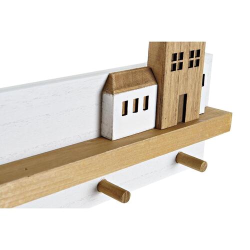 Knagerække til væggen Træ Huse Urban 40 x 4 x 17 cm