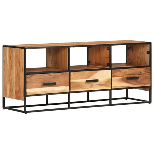 Tv-skab 110x30x45 cm massivt akacietræ