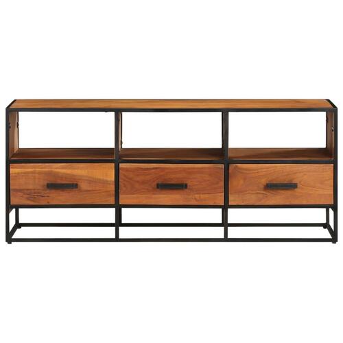 Tv-skab 110x30x45 cm massivt akacietræ