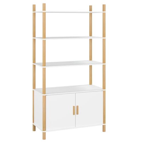Højskab 80x40x153 cm konstrueret træ hvid