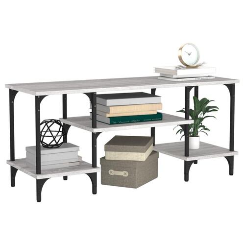 Tv-bord 102x35x45,5 cm konstrueret træ grå sonoma-eg