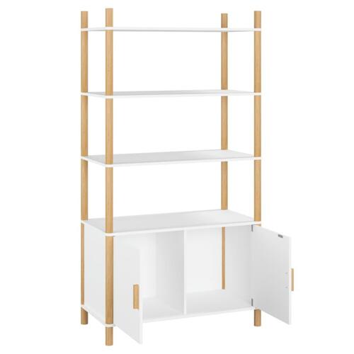 Højskab 80x40x153 cm konstrueret træ hvid