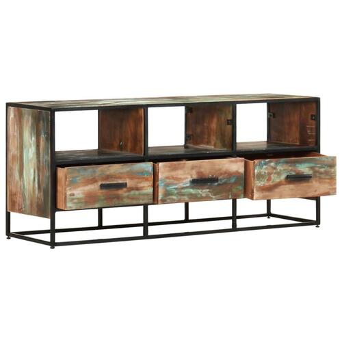 Tv-skab 110x30x45 cm massivt genbrugstræ