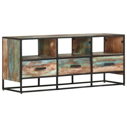 Tv-skab 110x30x45 cm massivt genbrugstræ