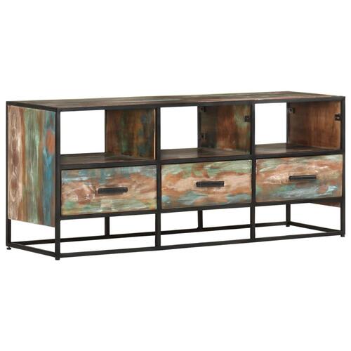 Tv-skab 110x30x45 cm massivt genbrugstræ