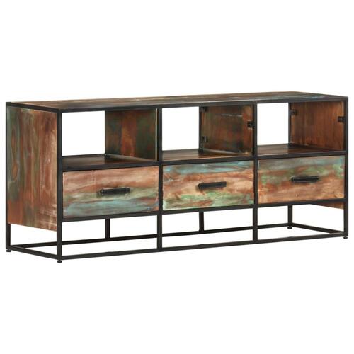 Tv-skab 110x30x45 cm massivt genbrugstræ