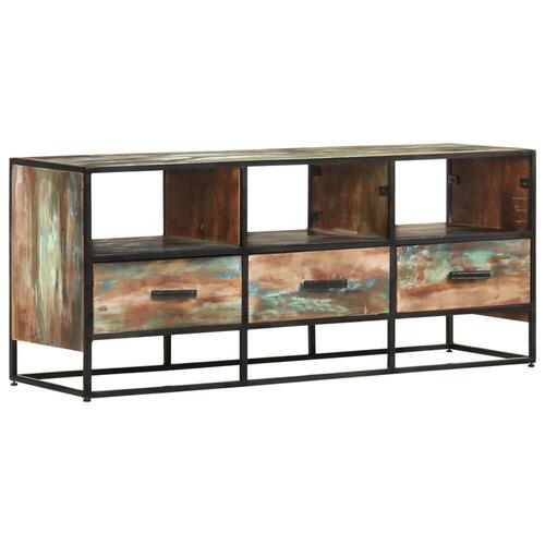 Tv-skab 110x30x45 cm massivt genbrugstræ