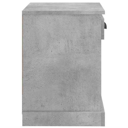 Sengeborde 2 stk. 43x36x50 cm betongrå