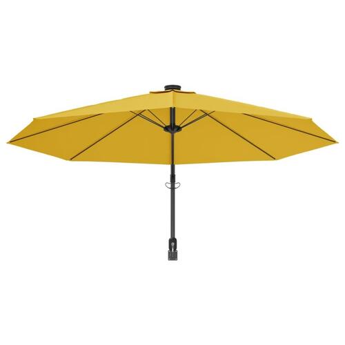 Væghængt parasol 290 cm gul