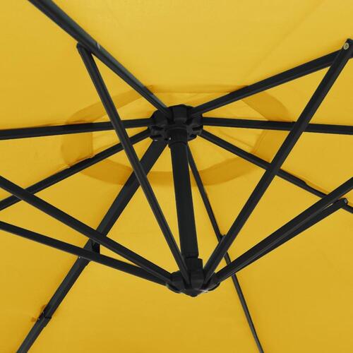 Væghængt parasol 290 cm gul
