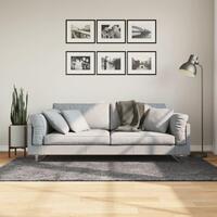 Gulvtæppe HUARTE 120x170 cm kort luv og vaskbart antracitgrå