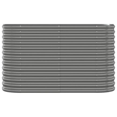Plantekrukke 114x40x68 cm pulverlakeret stål grå
