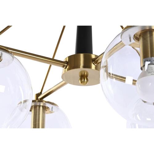 Loftslampe 50 x 50 x 144 cm Krystal Gylden Metal 50 W