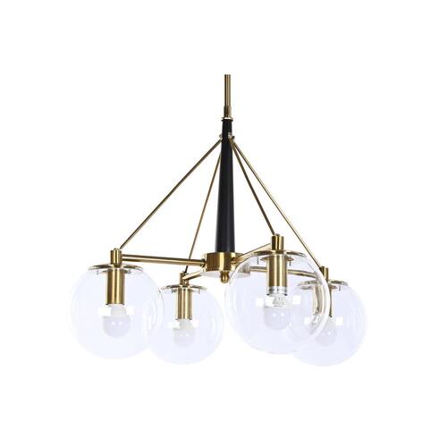 Loftslampe 50 x 50 x 144 cm Krystal Gylden Metal 50 W