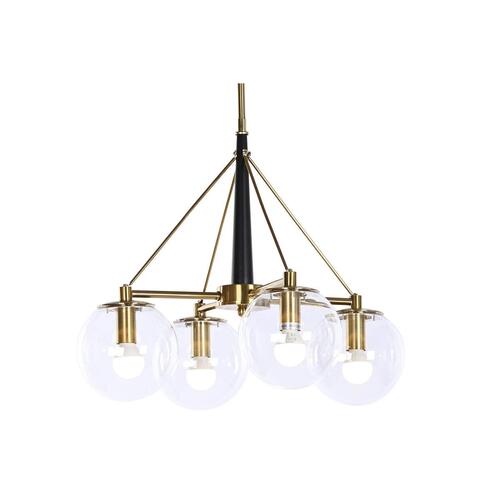Loftslampe 50 x 50 x 144 cm Krystal Gylden Metal 50 W
