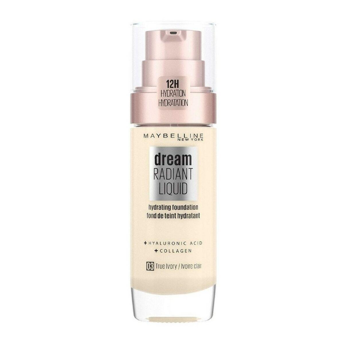 Flydende makeup foundation Maybelline Dream Satin Liquid 3-true ivory (30 ml)