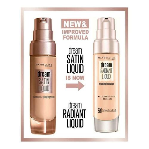 Flydende makeup foundation Maybelline Dream Satin Liquid 3-true ivory (30 ml)