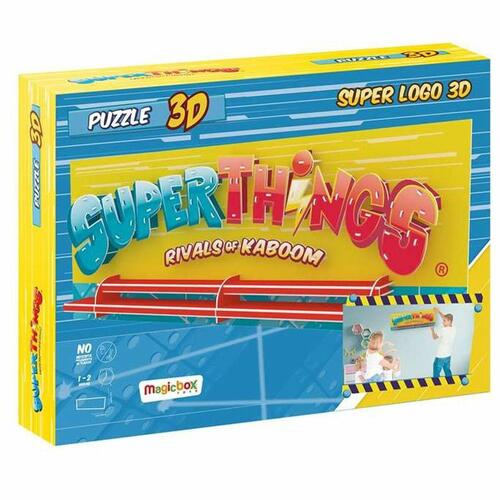 3D Puslespil SuperThings 3D Superlogo 80 x 31 x 7,6 cm (80 x 31 x 7 cm)