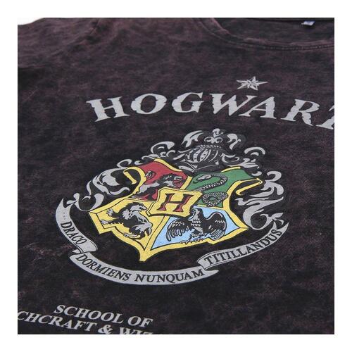 Langærmet T-shirt til Børn Harry Potter Grå Mørkegrå 8 år