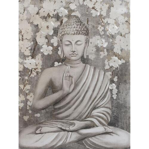 Maleri Home ESPRIT Buddha Orientalsk 60 x 2,7 x 80 cm (2 enheder)