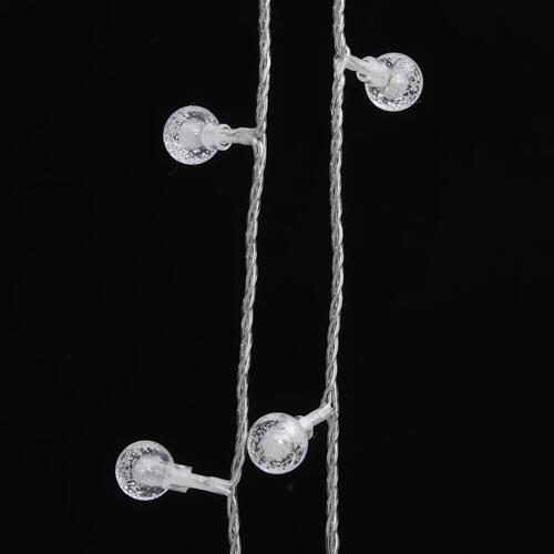 Fairy lights-lyskæder 20 m 200 LED'er 8 funktioner kold hvid
