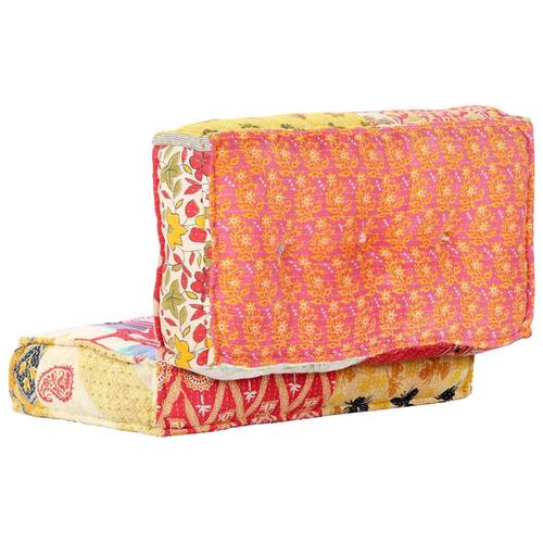 Puf 100x100x20 cm stof patchwork